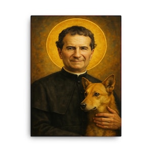 Saint John Bosco Canvas Print: Catholic Inspirational Wall Art