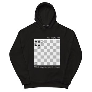 Paul Morphy Hoodie, Vintage Chess Game Puzzle Hoodie