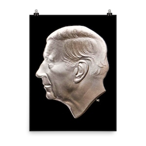 König Karl III Münze Portrait Poster Druck