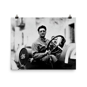 Enzo Ferrari Poster Print