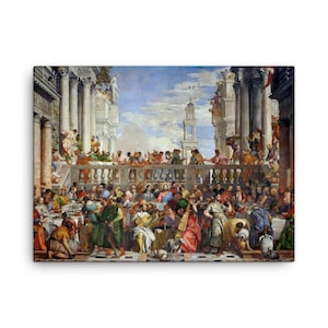 The Wedding at Cana Canvas Print – Paolo Veronese Renaissance Masterpiece Wall Art Decor, Vibrant Fine Art Reproduction