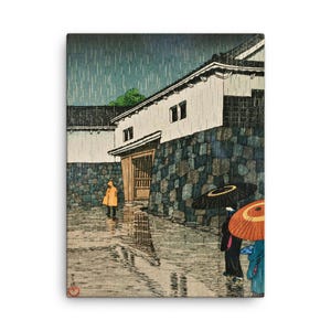 Okayama Uchisange Canvas Print: Kawase Hasui Shin Hanga Japanese Landscape Wall Art