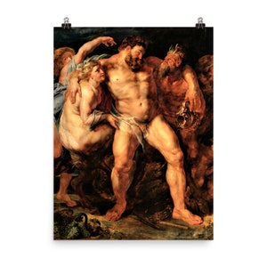 Drunken Hercules by Peter Paul Rubens Poster Print