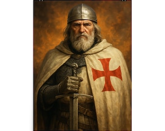 Portrait of Jacques de Molay (c.1243-1314) Master of the Knights