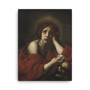 Penitent Mary Magdalene Canvas Print: Renaissance Fine Art Reproduction