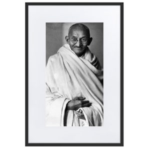 Mahatma Gandhi Framed Print with Mat