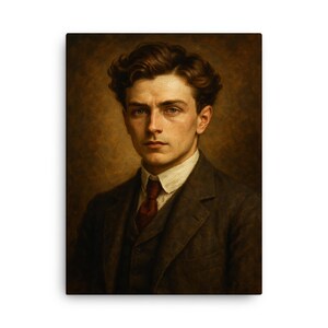 Alain Fournier Canvas Print: French Literary Wall Art, Book Lover Gift