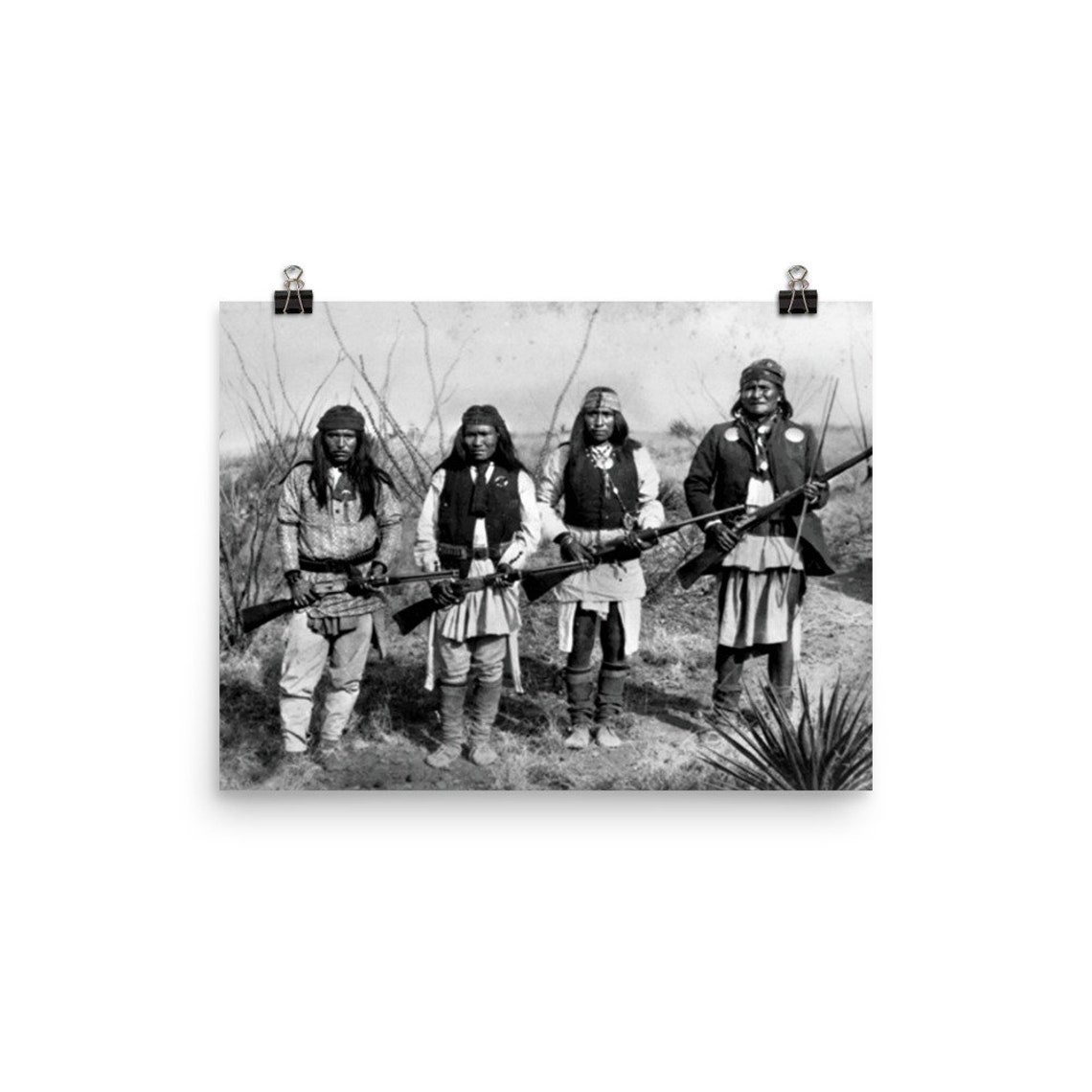 Geronimo and His Warriors Poster Print Etsy