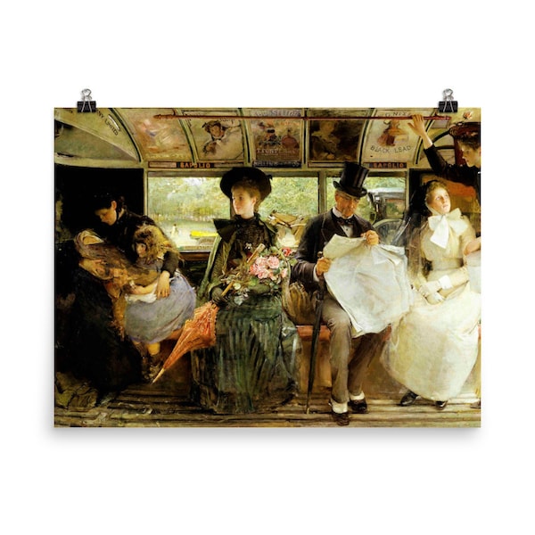 The Bayswater Omnibus by George William Joy Poster Print