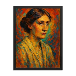 Virginia Woolf Framed Print: Literary Wall Art on Archival Paper