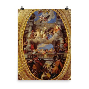 Triumph of Venice Wall Art Print | Veronese Masterpiece Poster | Classic Art Decor for Home | Unique Gift Idea