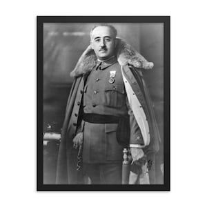 Francisco Franco Gerahmt Druck