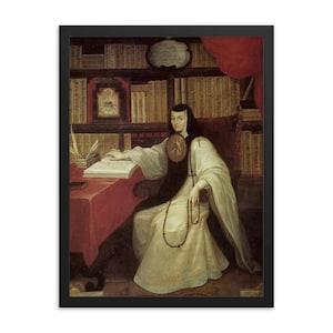 Lámina enmarcada Sor Juana Inés de la Cruz