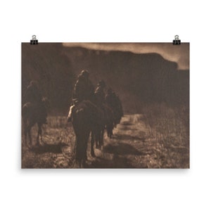The Vanishing Race - Navajo by Edward S. Curtis Poster Print