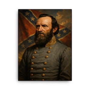 Stonewall Jackson Canvas Print: Civil War History Wall Art