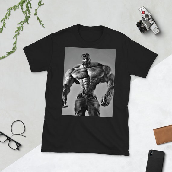 Gigachad Meme Funny Giga Chad Photoshop T-shirt 