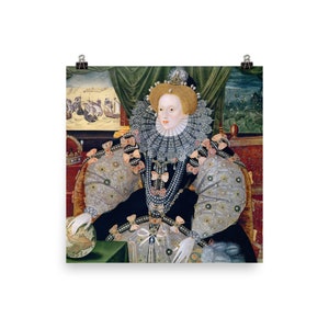 Elizabeth I (Armada Portrait) Poster Print