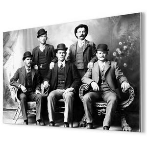 Butch Cassidy Wild Bunch Metal Print: Vintage Western Outlaw Art