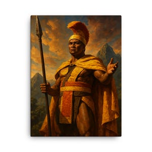 Kamehameha I Canvas Print: Hawaiian King Historic Wall Art