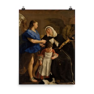 Saint Margaret of Cortona by Gaspare Traversi Poster Print