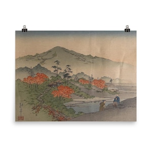 Herbstfarben von Koho Shoda Poster - Vintage japanische Wandkunst, von der Natur inspiriertes Dekor, einzigartiger saisonaler Akzent