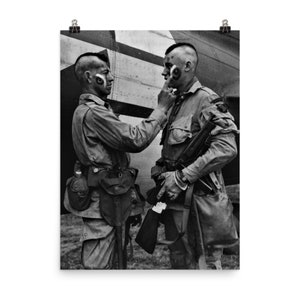 101st Airborne Mohawk Haircut Paratroopers (Filthy Thirteen) Poster Print