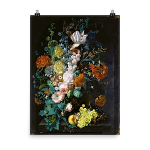 Un jarrón de flores por Margareta Haverman Poster Print