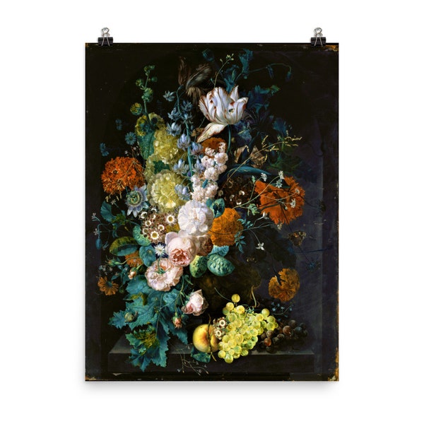 A Vase of Flowers by Margareta Haverman Poster Print