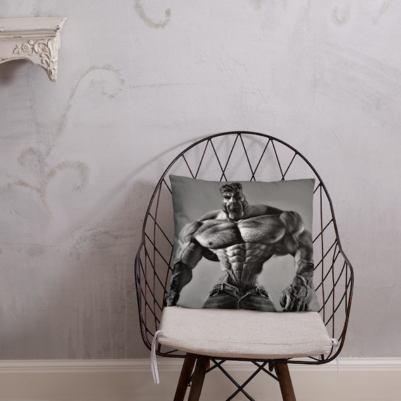 Gigachad Meme Funny Giga Chad Photoshop Pillow - Etsy Denmark