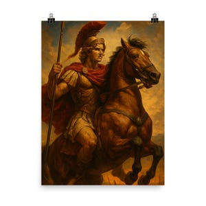 Alexander the Great Poster Print - Epic Historical Wall Art for Home Decor | Unique Vintage-Style Illustration
