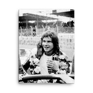 Barry Sheene Canvas Print: Vintage British Motorcycle Racing Wall Art