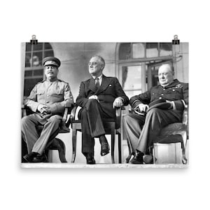 Big Three Tehran Conference Poster Print