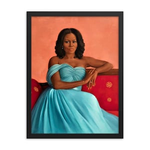 Michelle Obama Official Portrait Framed Print