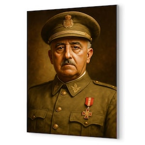 Francisco Franco Metal Print: Spanish Historical Portrait Wall Art