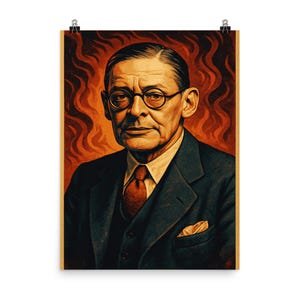 Impression d'affiche captivante de citations de T S Eliot - Art mural littéraire unique pour décoration de bureau à domicile - Cadeau parfait pour les amateurs de lecture