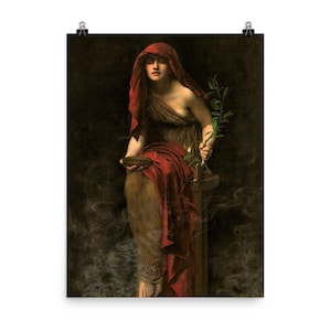 The Priestess of Delphi by The Honorable John Collier Poster Print