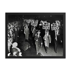 We Want Beer Prohibition Framed Print