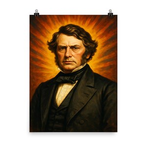 Póster de Charles Sumner: Arte mural vintage sobre los derechos civiles