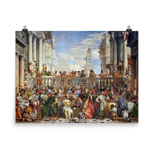 Wedding at Cana Veronese Art Print | Classic Italian Renaissance Wall Decor | Unique Historic Poster for Home