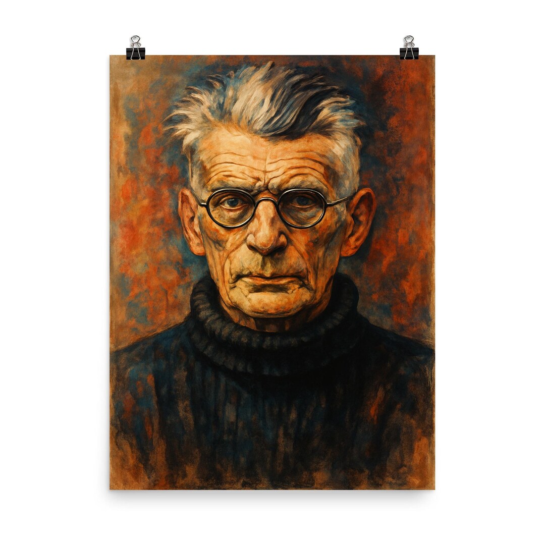 Samuel Beckett Wall Art Poster Print - Unique Literary Decor for Modern ...