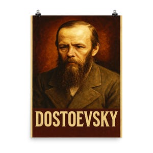 Dostoevsky Wall Art Print: Classic Literature Poster