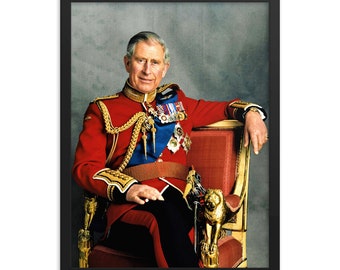 King Charles III (Then Prince Charles) Framed Print