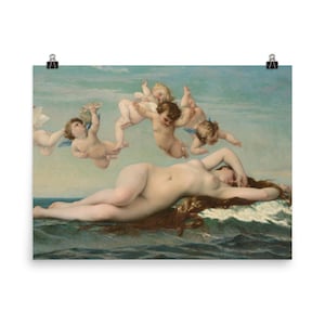 Póster de El nacimiento de Venus de Alexandre Cabanel