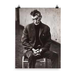 Impression d&#39;affiche de Samuel Beckett