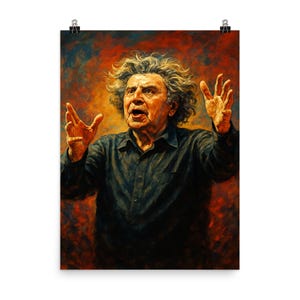 Mikis Theodorakis Vintage Concert Poster Print | Unique Wall Art Decor for Music Lovers | Exclusive Home Collection