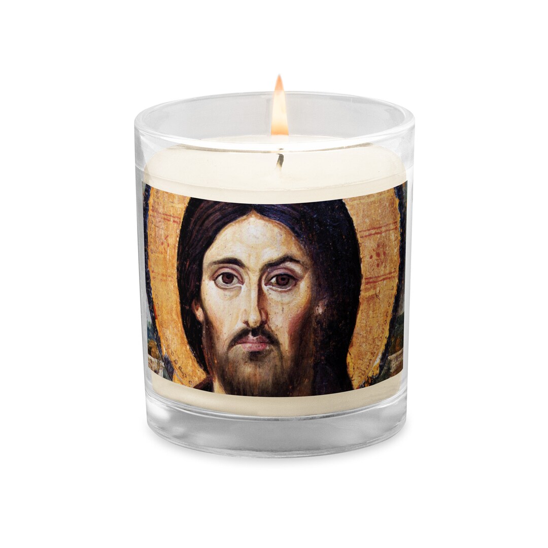Jesus Christ Candle Etsy