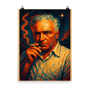 Wilhelm Reich Vintage Poster Print Unique Psychedelic Wall Art Modern Home Decor Scientist Tribute