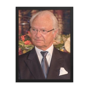 King Carl XVI Gustaf of Sweden Framed Print
