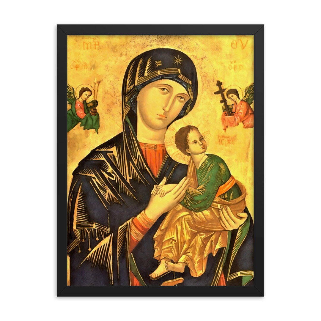 Our Lady of Perpetual Help Virgin Mary Framed Print - Etsy Australia