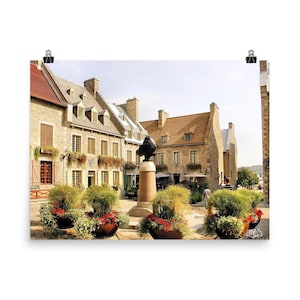 Quebec Canada Poster Print: Vintage Travel Wall Art, Scenic Quebecois Charm, Perfect Gift and Home Decor